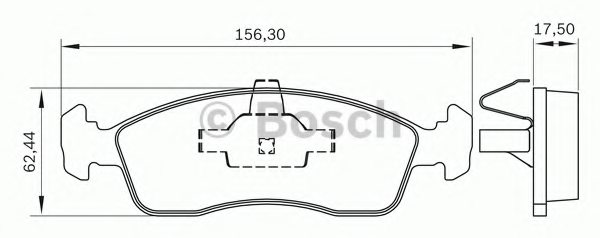 BOSCH 0 986 BB0 786 Brake Pad Set, disc brake